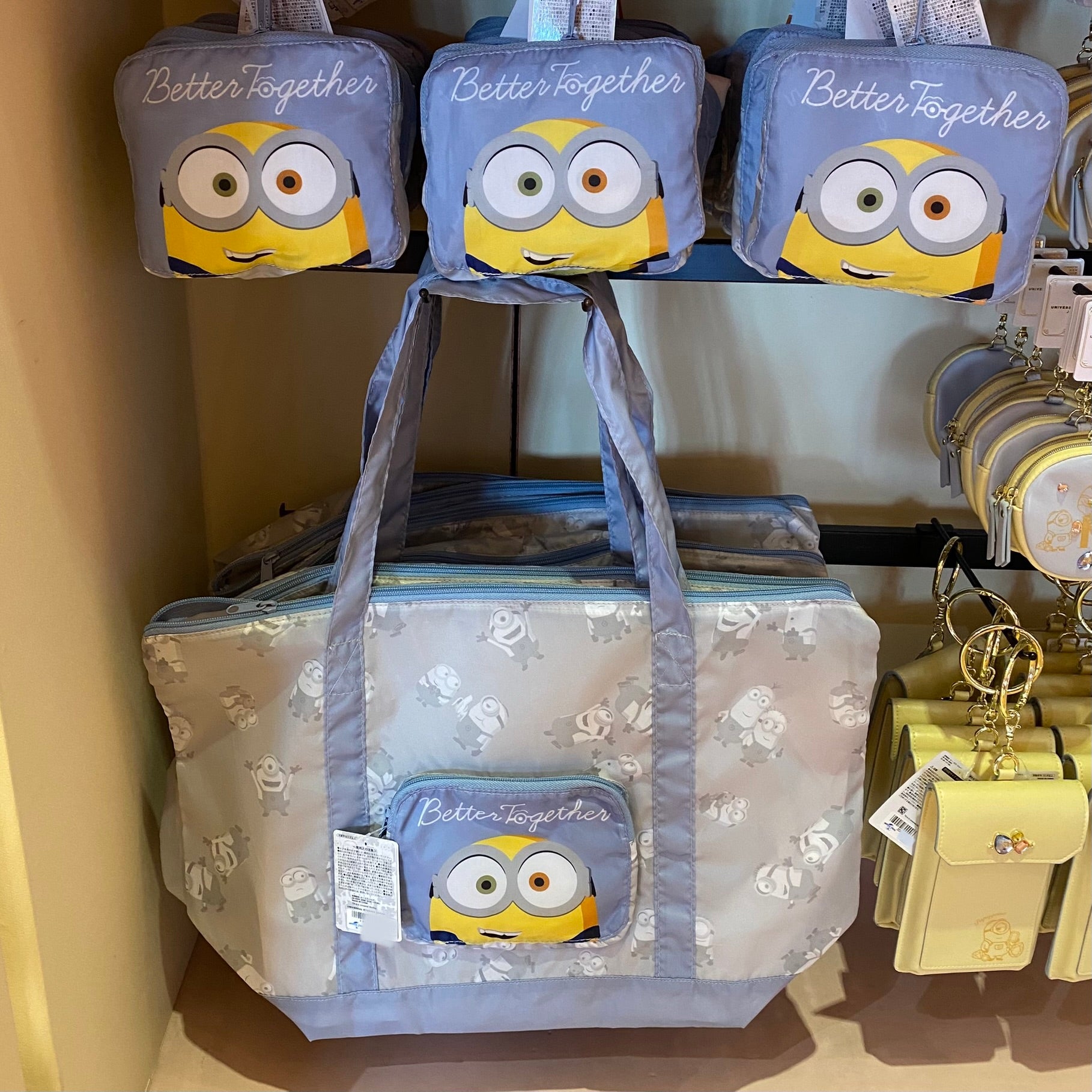 Japan Despicable Me Cotton Tote Bag - Minions Bob