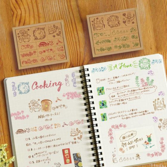 【Order】My Neighbor Totoro Botanical Journaling Stamps