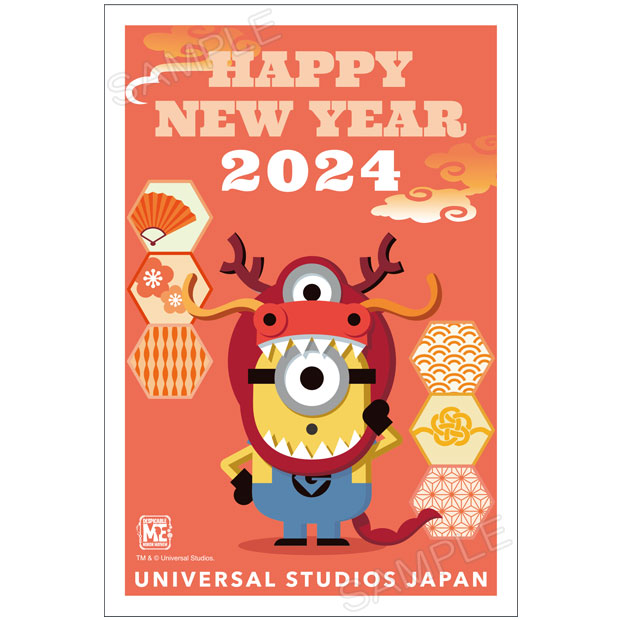 【訂貨】USJ 年賀狀 新年明信片 2024