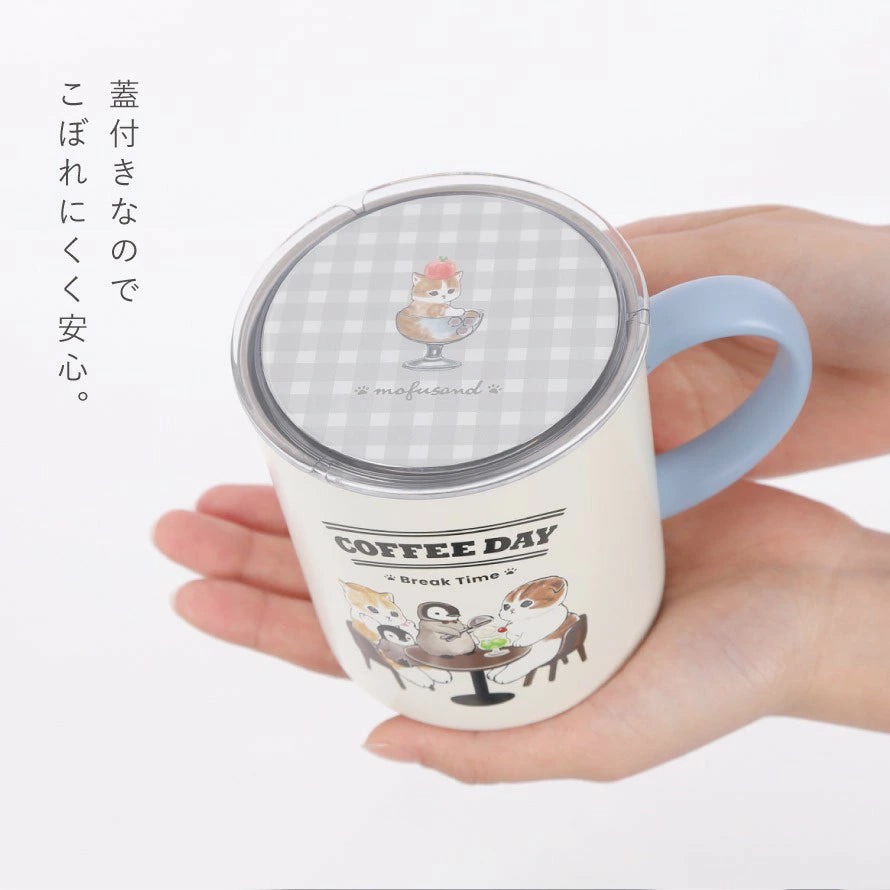 【Order】Mofusand Shark Cat Stainless Mug Cup Thermos Cup