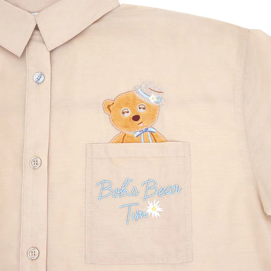 [Order] USJ Tim Bear Spring and Summer Daisy Series - Unisex Embroidered Shirt