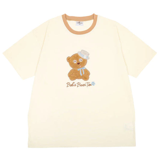 [Order] USJ Tim Bear Spring and Summer Daisy Series - Unisex Embroidered Tshirt