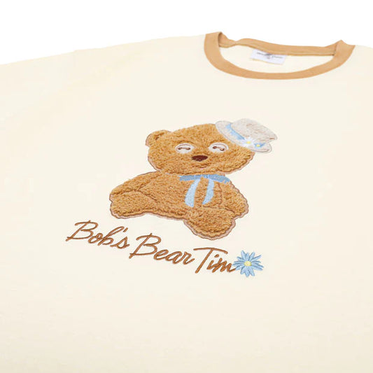 [Order] USJ Tim Bear Spring and Summer Daisy Series - Unisex Embroidered Tshirt