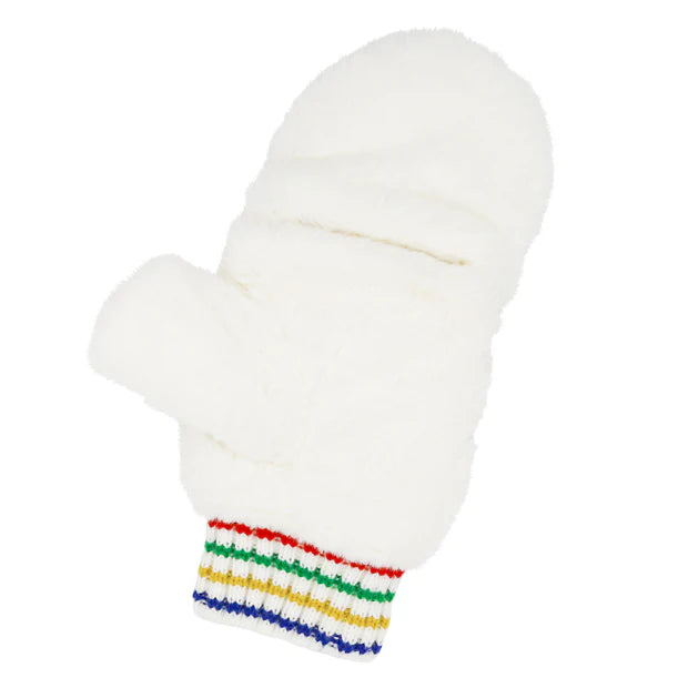 【Order】USJ Mario Super Star Mushroom Fur Muffler/Mittens/Knitted Hat (Kids)