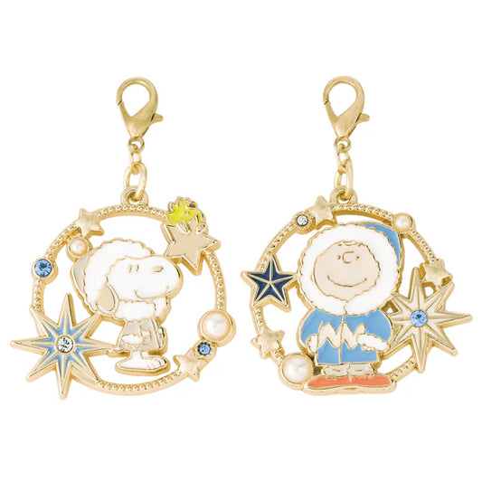 USJ PEANUTS 聖誕系列 - Snoopy & Charlie Brown Charm Set 小吊飾