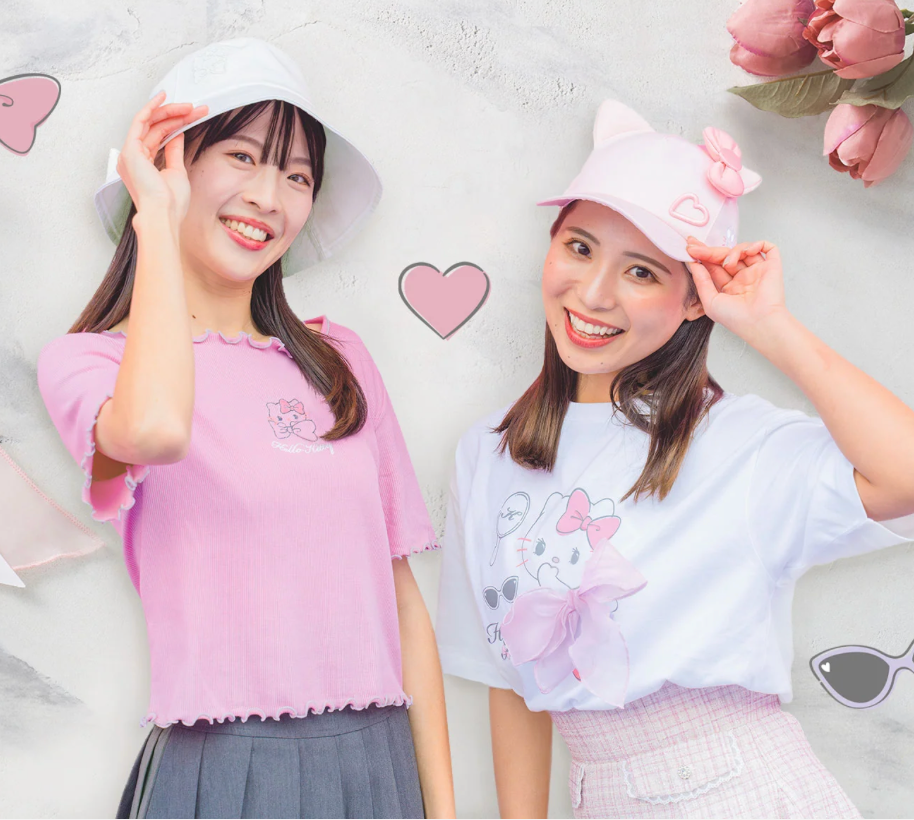USJ Hello Kitty 春夏蝴蝶結系列 - Tshirt