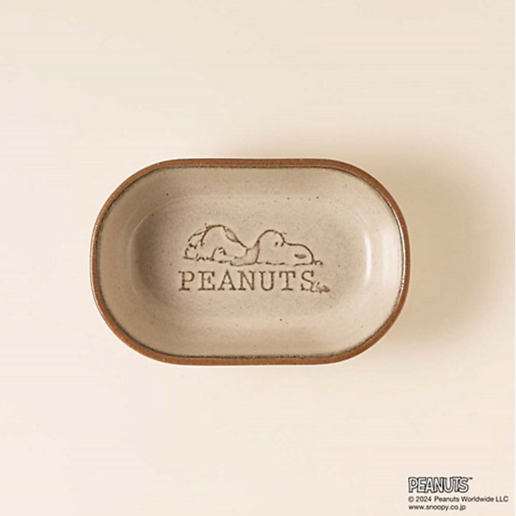 【Pre-Order】 Snoopy in Ginza Exhibition - Peanuts Cafe Mino Yaki Oval Plate
