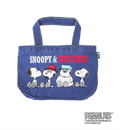 Snoopy & Brothers 牛仔布 Big Tote Bag