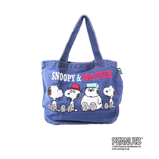 Snoopy & Brothers 牛仔布 Big Tote Bag