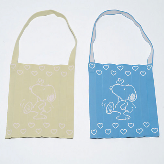 【Pre-order】Snoopy in Ginza Exhibition-KNT365 woven Totebag (Knitty Dance)