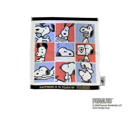 【Pre-Order】Snoopy in Ginza Exhibition - PEANUTS 75th Anniversary Square Towel