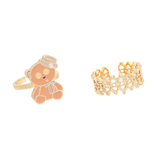 [Order] USJ Tim Bear Spring and Summer Daisy Series-Bracelet and Ring Set