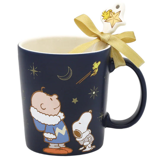 USJ PEANUTS 聖誕系列 - Snoopy & Charlie Brown 瓷杯連匙羹套裝