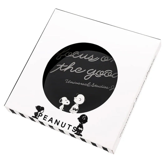 【Order】USJ Peanuts Snoopy & Charlie Monotone Series - Pair Plate