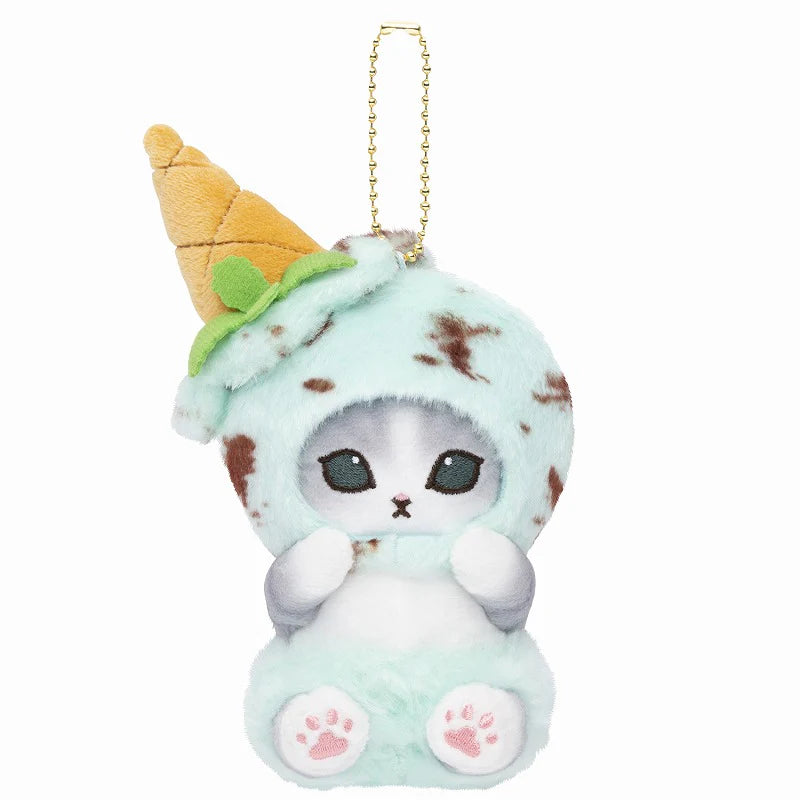 【Order】Mofusand Ice Cream Cat Plush Chain Mascot