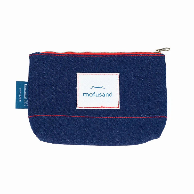 【Order】Mofusand Denim Pouch Pencil Case (Hamburger)