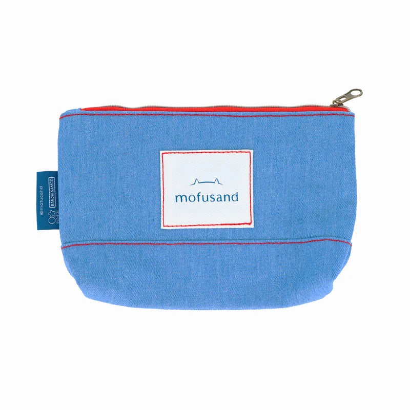 【Order】Mofusand Denim Pouch Pencil Case (Cream Soda)