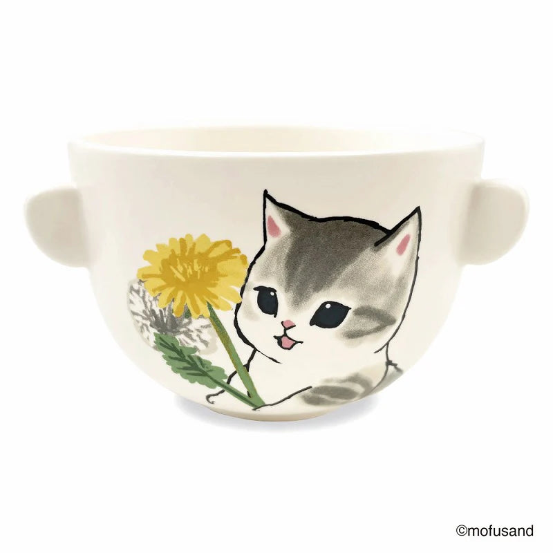 【Order】Mofusand Japanese rice bowl and soup bowl set