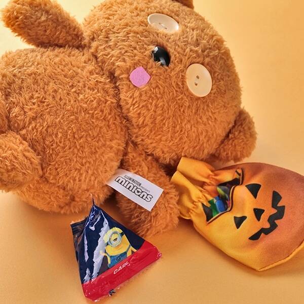 【Order】Halloween Limited- Tim Bear with Pumpkin Bag Plush Chain 