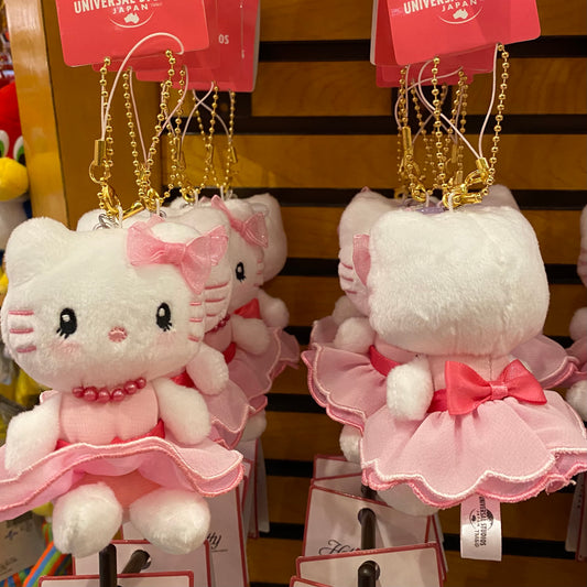 【Order】USJ Hello Kitty Pink Dress Plush Chain