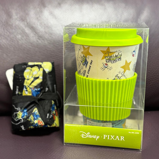 [In Stock] Disney Toy Story Aliens Water Cup and Eco Bag Set