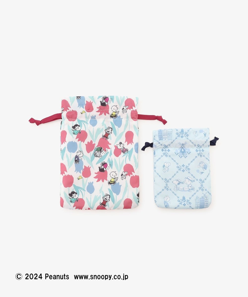 【Order】Afternoon Tea Living「PEANUTS IN AMSTERDAM」- Drawstring bag 2pcs