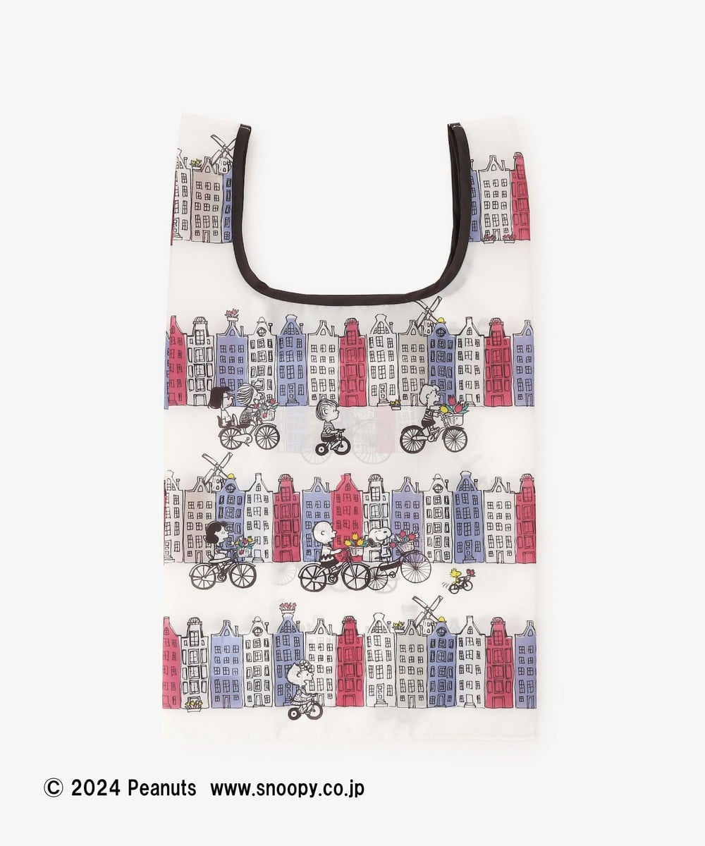 【Order】Afternoon Tea Living "PEANUTS IN AMSTERDAM" Pocketable Shopping Bag (2 colors)