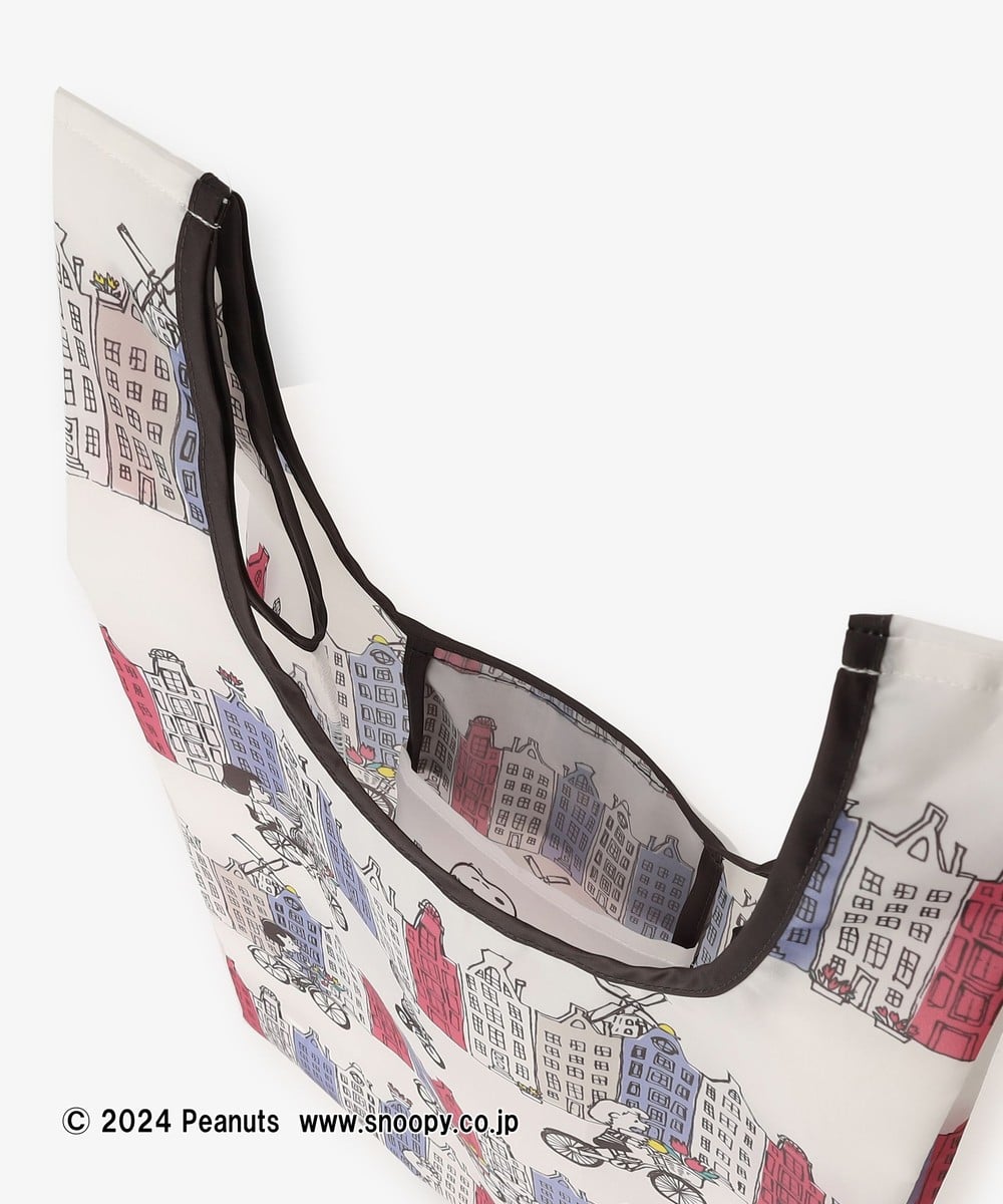 【Order】Afternoon Tea Living "PEANUTS IN AMSTERDAM" Pocketable Shopping Bag (2 colors)
