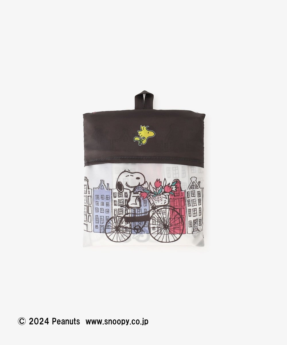 【Order】Afternoon Tea Living "PEANUTS IN AMSTERDAM" Pocketable Shopping Bag (2 colors)