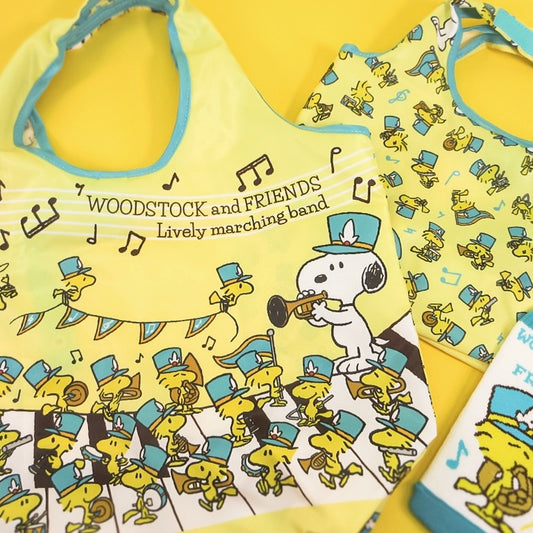 【Pre-order】"WOODSTOCK and FRIENDS Lively Marching Band" Eco bag / Folding fan / Keychain