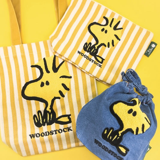 Snoopy Fair 2024 刺繡牛仔系列 - Woodstock 手提袋 / Pouch / 索繩袋