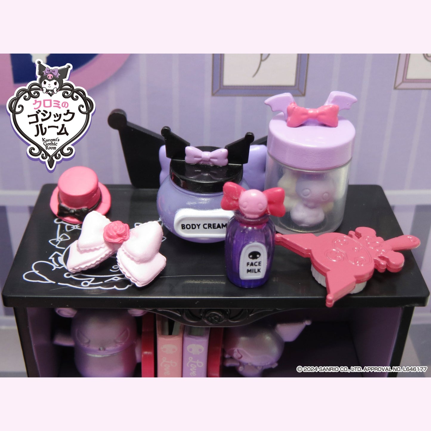 [Order] Rement Kuromi Gothic Room miniature furniture (Complete set)