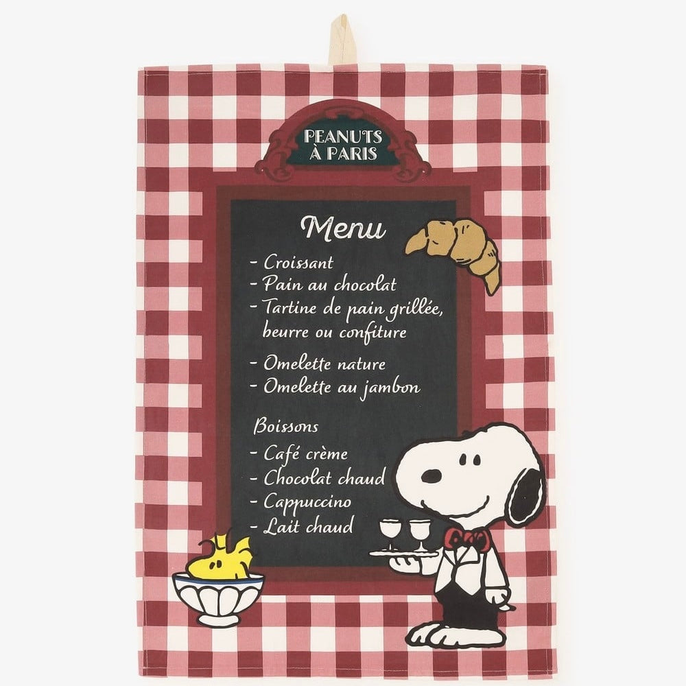 「PEANUTS IN PARIS」- Snoopy & Woodstock 茶巾 