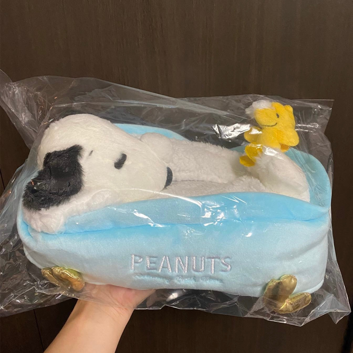 PEANUTS SNOOPY & WOODSTOCK 泡泡浴紙巾盒套