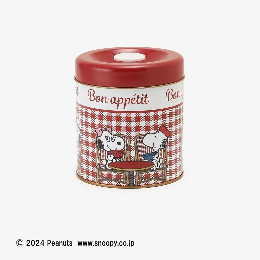 【Pre-order | Oct】Afternoon Tea Living "PEANUTS IN PARIS" - Cookie Can（Snoopy & Belle）