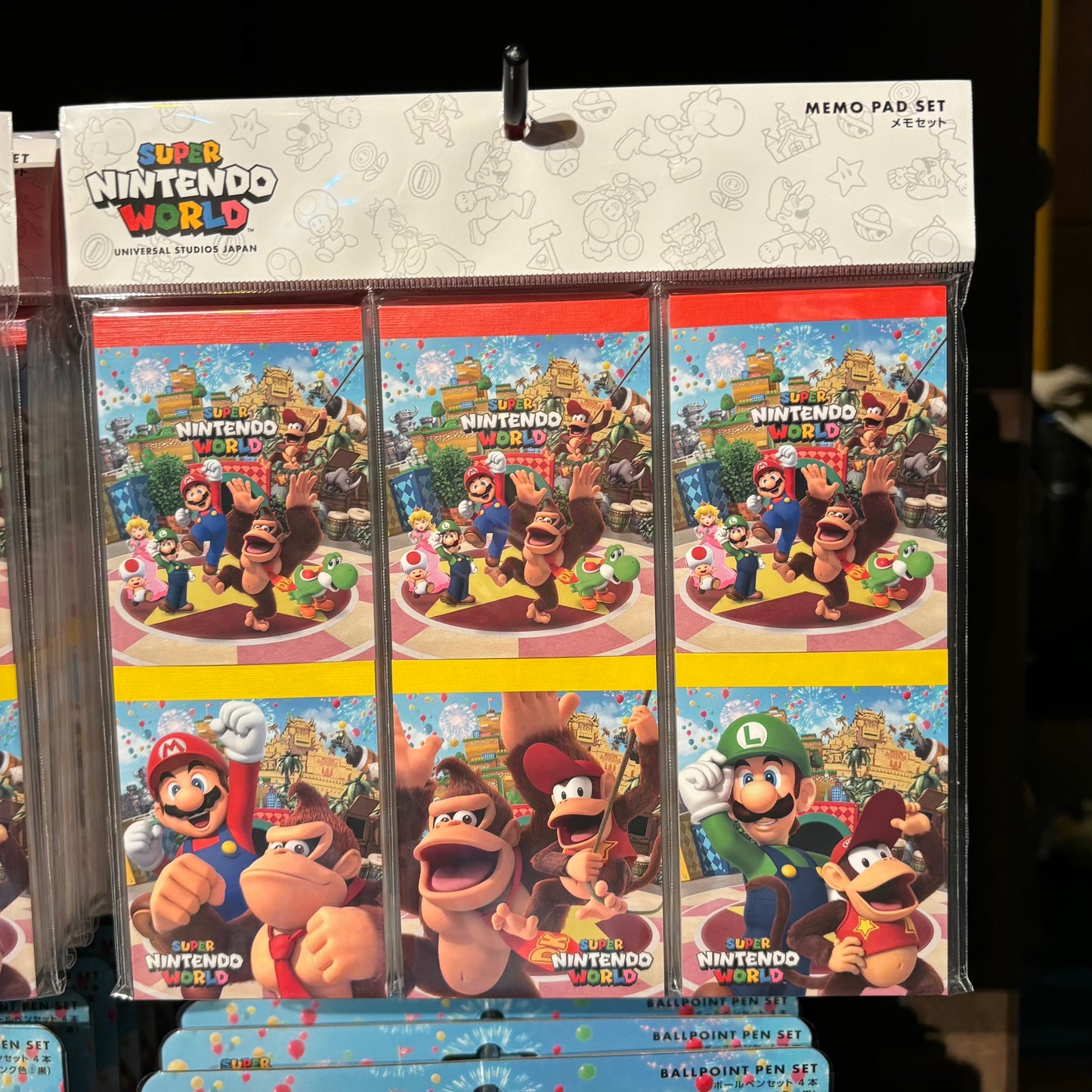 USJ 任天堂世界 Donkey Kong 系列 - Mario & Donkey Kong Memo Pad Set