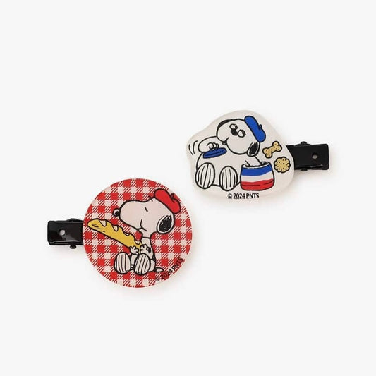 【預訂｜10月】Afternoon Tea Living「PEANUTS IN PARIS」- Hair Clip Set