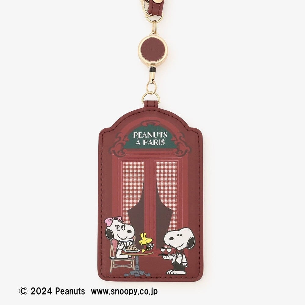 【Pre-order | Oct】Afternoon Tea Living "PEANUTS IN PARIS" - Reel card holder Retractable ID holder