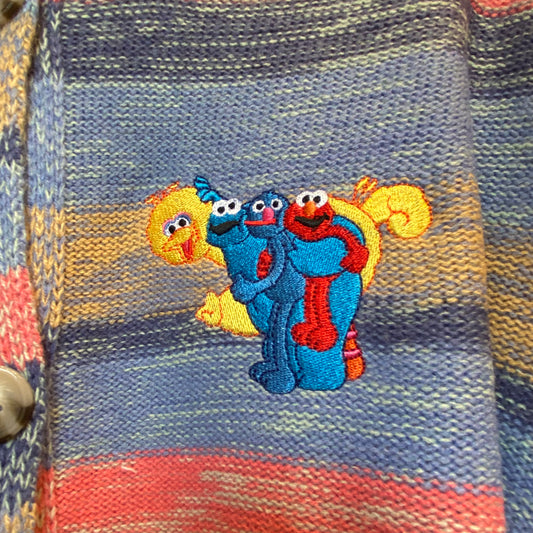 【Order】USJ Sesame Street mixed color knitted jacket