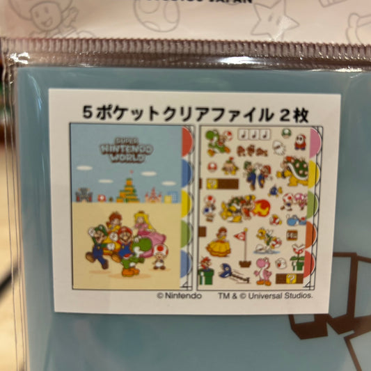 【Order】USJ Nintendo World 5-pockets A4 File 2pcs Set