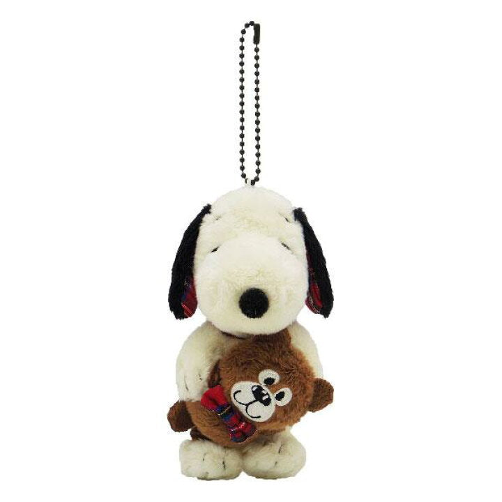 【Pre-Order | August】Peanuts Snoopy & Teddy Bear Checkered Plush and Plush Chain