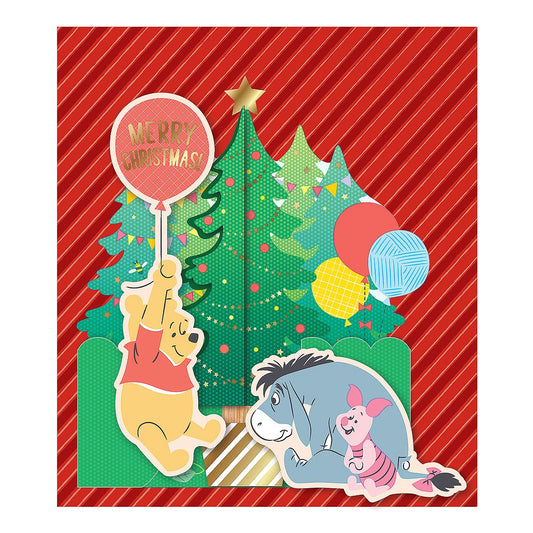 【In Stock】Disney Winnie the Pooh Popup Xmas Card Christmas Card