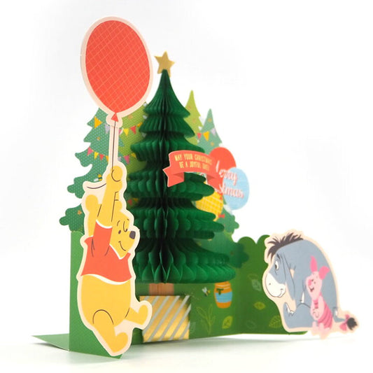 【In Stock】Disney Winnie the Pooh Popup Xmas Card Christmas Card