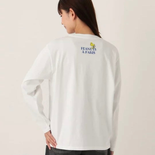 【Pre-order｜October】Afternoon Tea Living "PEANUTS IN PARIS" - Sweatshirt (Snoopy & Siblings)