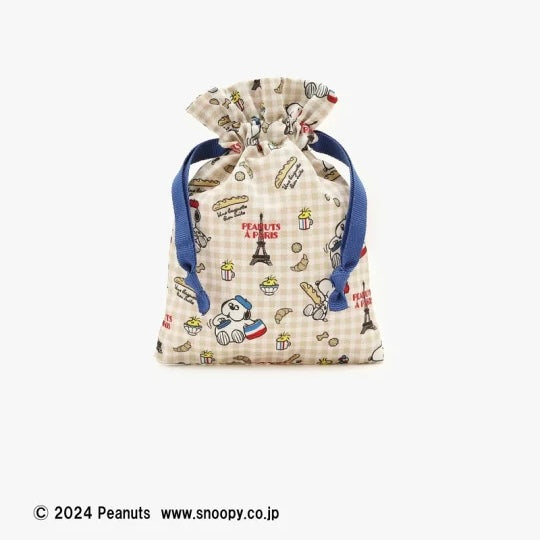 【Pre-order｜October】Afternoon Tea Living "PEANUTS IN PARIS" - drawstring bag set