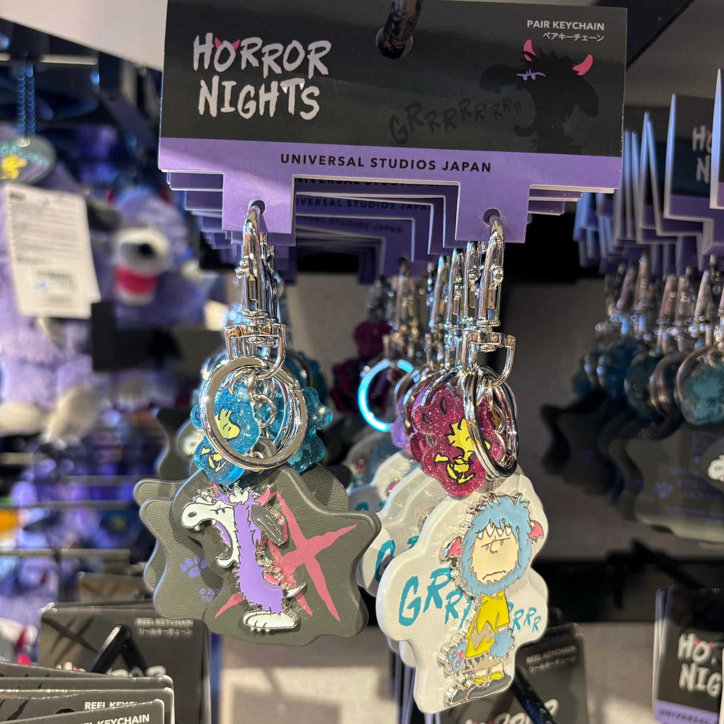 USJ Halloween Snoopy Horror Nights - Pair Keychain 鑰匙扣