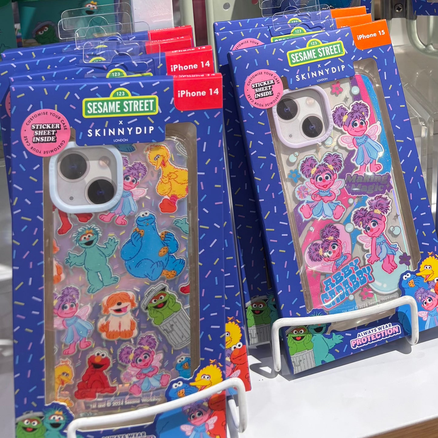 【訂貨】Sesame Street x SKINNYDIP 芝麻街 手機殼 iPhone（連貼紙）