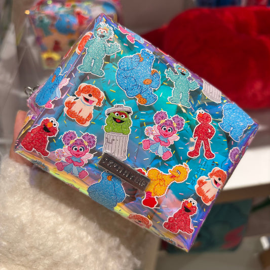 【Order】Sesame Street x SKINNYDIP small pouch (colorful transparent)