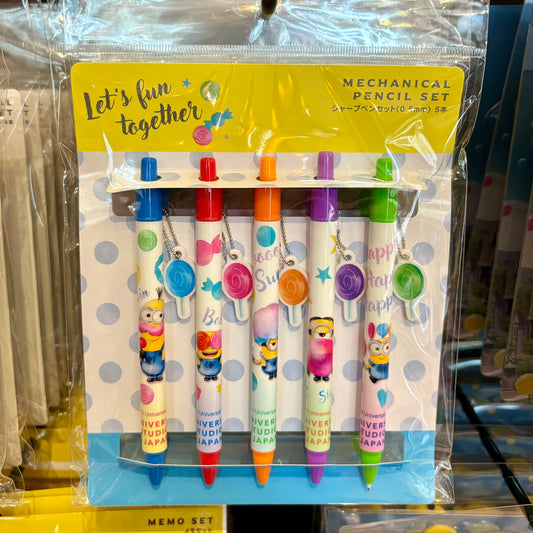 【Order】USJ Minions Candy Theme Mechanical Pencil Set