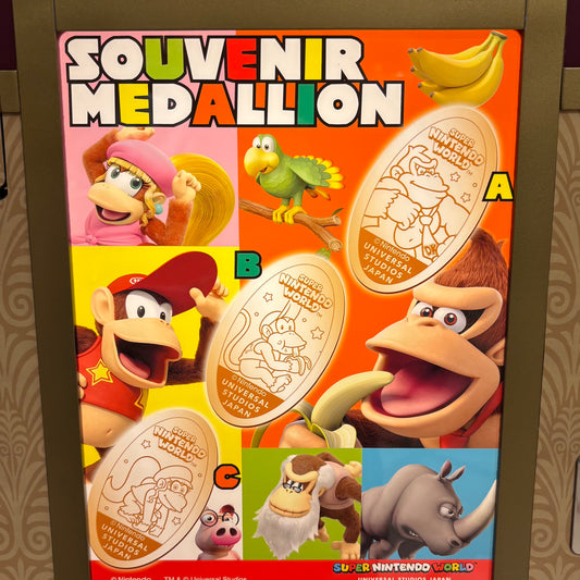 【Order】USJ Donkey Kong Commemorative Coins  / Coin Press Souvenir